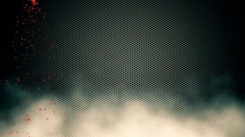 HEX MESH BACKGROUND WITH SPARKS &amp; STEAM Stock Footage 54272187