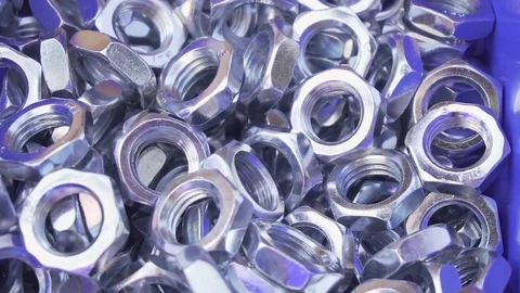Hex Nuts Video stock 77024164