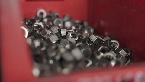 Hex Nuts Stock Footage 77024232