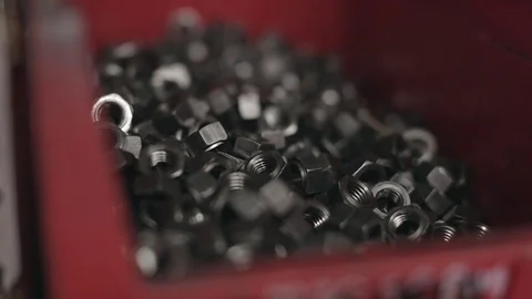 Hex Nuts Stock Footage 77024260