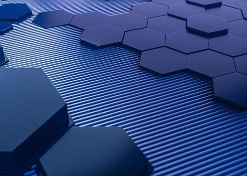 Hex-textured-background-networking Stock Illustration