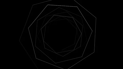 Hex tunnel 1 Stock Footage 72718294