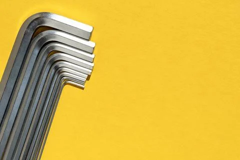 Hex Wrench.hexagonal keys Stock Photos