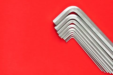 Hex Wrench.hexagonal keys Stock Photos