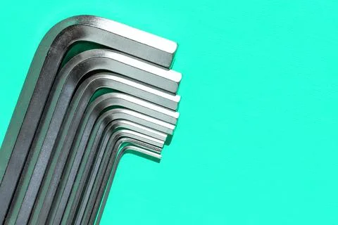 Hex Wrench.hexagonal keys Stock Photos