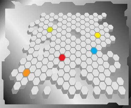 Hexa grid A abstract hexagon grid that can be used as a background Copyrig... Fotos de archivo
