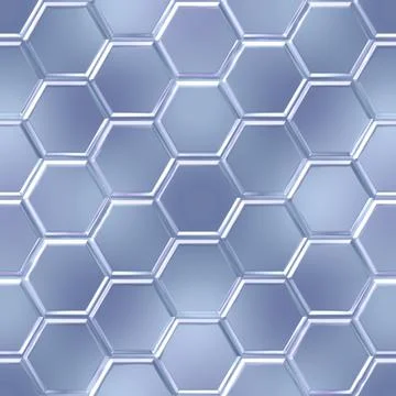Hexa Tiles Platinum Illustrazione stock
