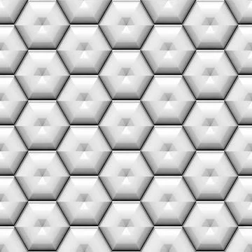 Hexa Tiles Pyramid Illustrazione stock