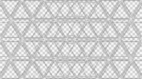 Hexa white pattern with alpha  Stock Footage 45954771