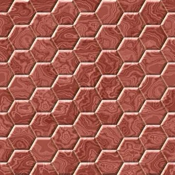 Hexacomb tiling seamless generated texture Stock Illustration