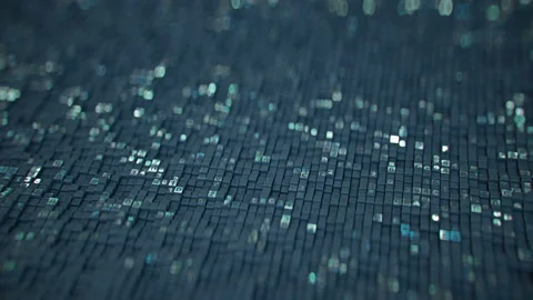 Hexadecimal big data digital code seamless loop 3D render animation Stock Footage 162876869