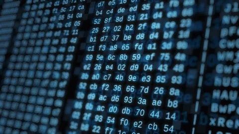 Hexadecimal code 库存影片 106892502
