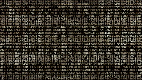 Hexadecimal code or data processing on fast changing background Stock Footage 171793911