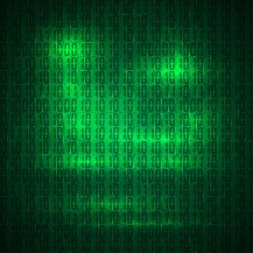 Hexadecimal computer code vector background Stock Illustration