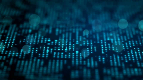 Hexadecimal data loopable background Stock Footage 91984074