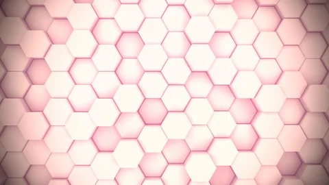 Hexagon 3D Abstract Animation. Seamless Loop for technical website background Stock Footage 100684632