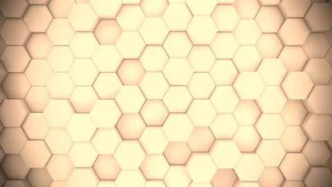 Hexagon 3D Abstract Animation. Seamless Loop for technical website background Stock Footage 100684645