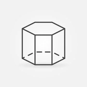 Hexagon 3d icon Stock Illustration