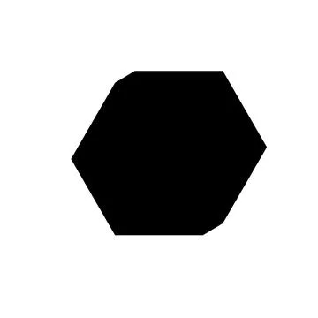 Hexagon 3d icon vector Stock Illustration