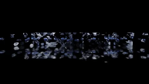 Hexagon 3D text effect animation with element 3d effect Stock Footage 321194273