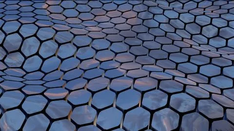 Hexagon abstract background. hexagonal structure Stock Illustration