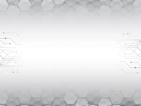 Hexagon abstract cyber future technology concept background. Stock Illustration