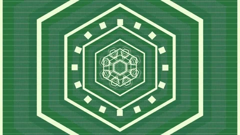 Hexagon and a green white background with pattern geometric design shapes 스톡 동영상 337035524