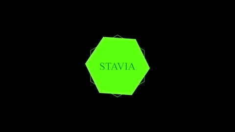 Hexagon animation with atavist text display. Hexagon abstract digital shape.. Stock Footage 337618477