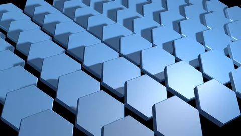 Hexagon array 3d animation Orbiting Rotating view 스톡 동영상 104061752