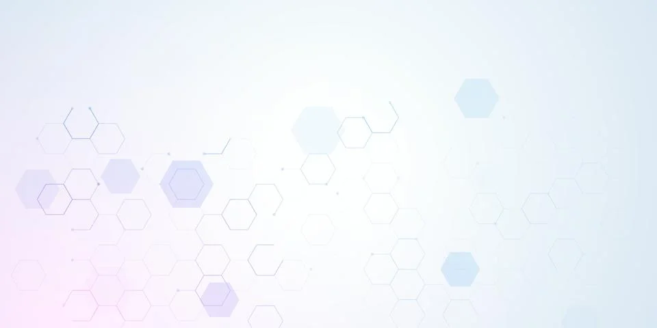 Hexagon background abstract pattern medical geometric tech vector graphic design Stock Illustration
