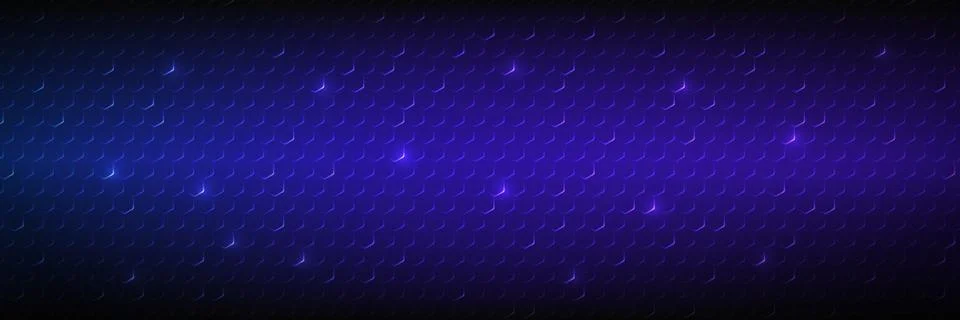 Hexagon background. Abstract science texture with glowing elements. Blue tech Stockillustratie