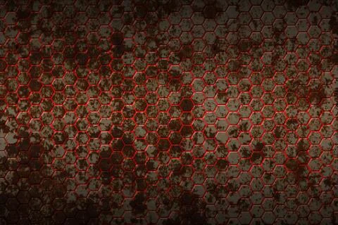 Hexagon background and texture. Stock Illustration