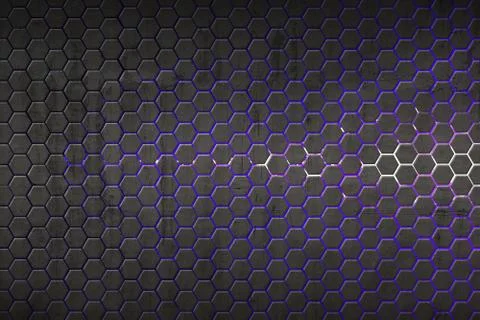 Hexagon background and texture. Stock Illustration