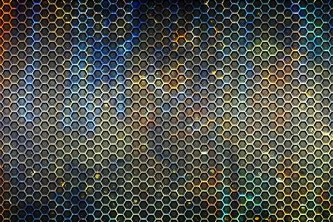 Hexagon background and texture. Stock Illustration