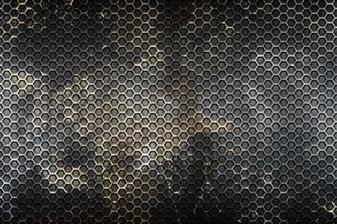 Hexagon background and texture. Stock Illustration