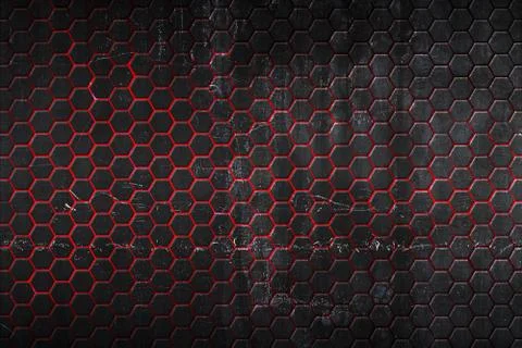 Hexagon background and texture. Stock Illustration