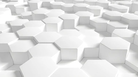 Hexagon background animation loop Stock Footage 106248361