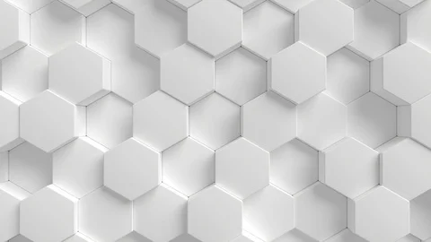 Hexagon background animation loop Stock Footage 106248382