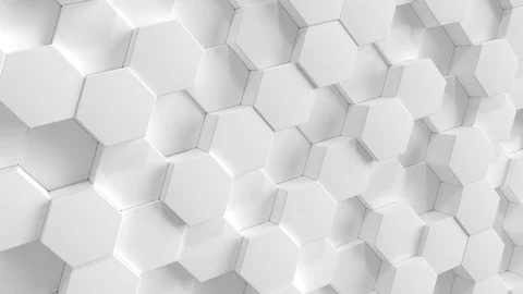 Hexagon background animation loop Vidéo 106248396