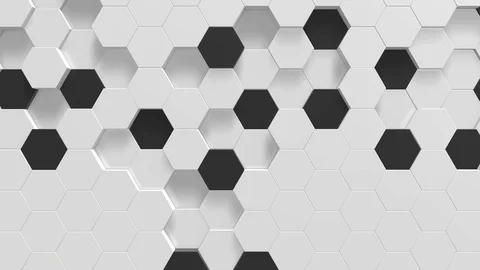 Hexagon background animation loop Stock Footage 106445578