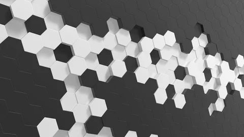 Hexagon background animation loop Stock Footage 106445583