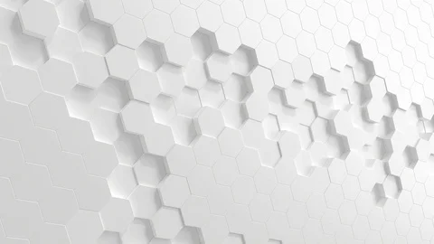 Hexagon background animation loop Vidéo 106445605
