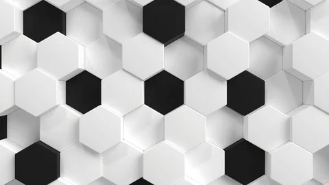 Hexagon background animation loop Stock Footage 106445651