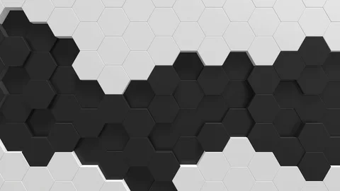 Hexagon background animation loop Stock Footage 106445687