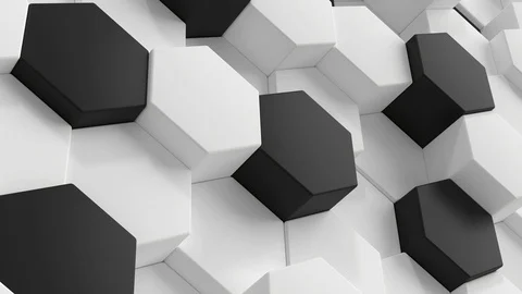 Hexagon background animation loop Stock Footage 106445708