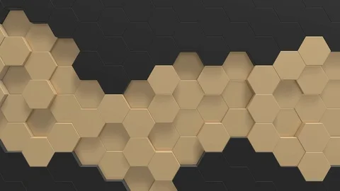 Hexagon background animation loop Stock Footage 106445745