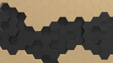 Hexagon background animation loop Stock Footage 106445747