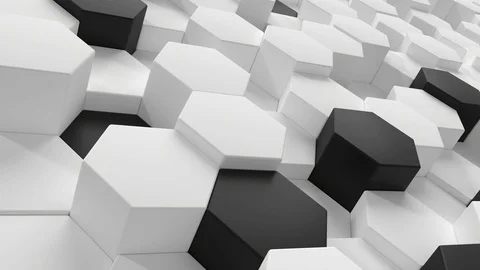 Hexagon background animation loop Stock Footage 106445752