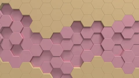 Hexagon background animation loop Stock Footage 106445794