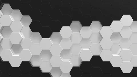 Hexagon background animation loop Stock Footage 106445796